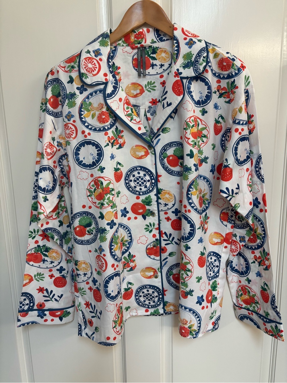 Anthropologie Pajama Top size S Button Up